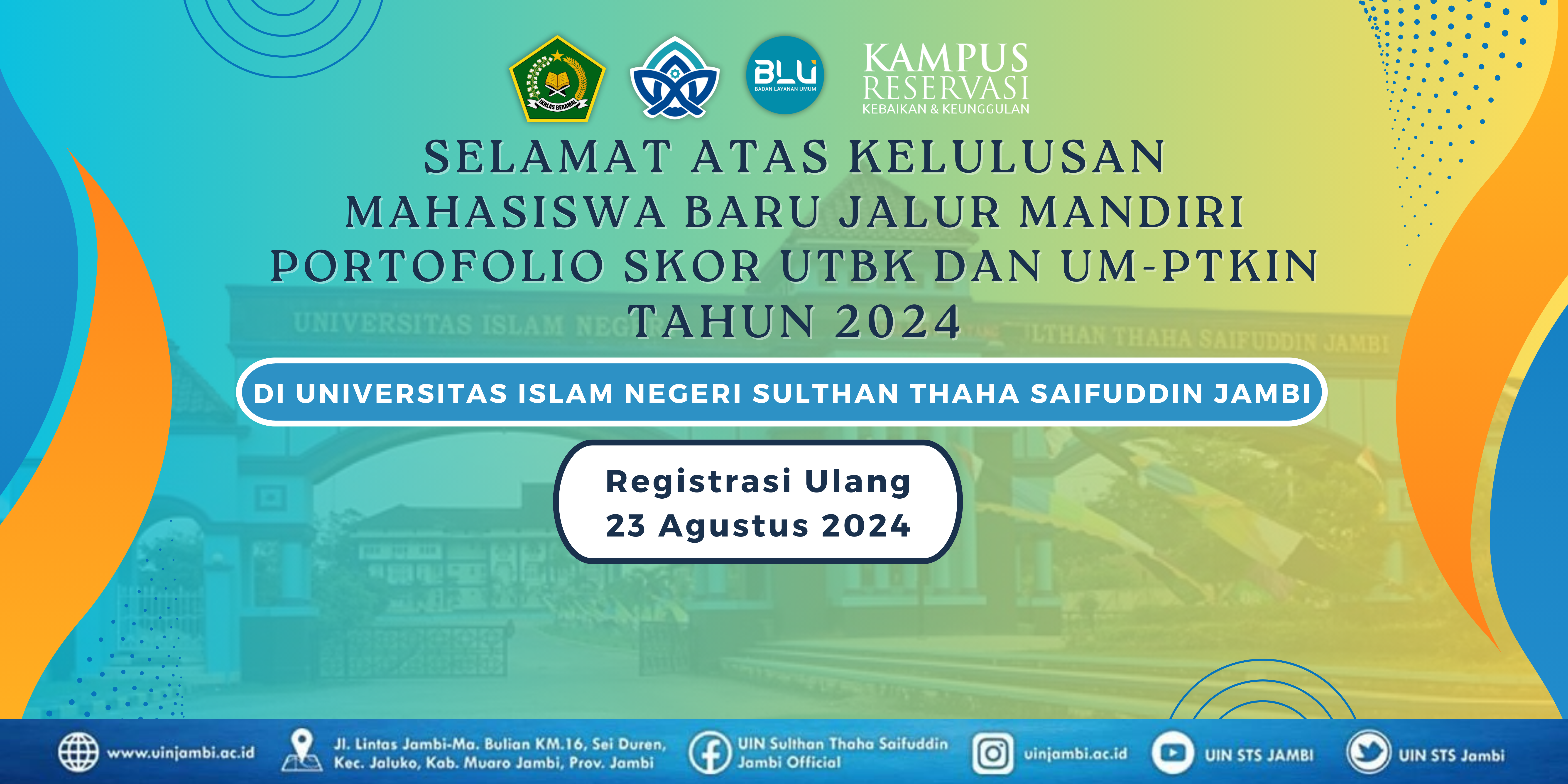 Sk Kelulusan Dan Prosedur Registrasi Mahasiswa Baru Jalur Mandiri Portofolio Skor Utbk Dan Um-ptkin Tahun 2024